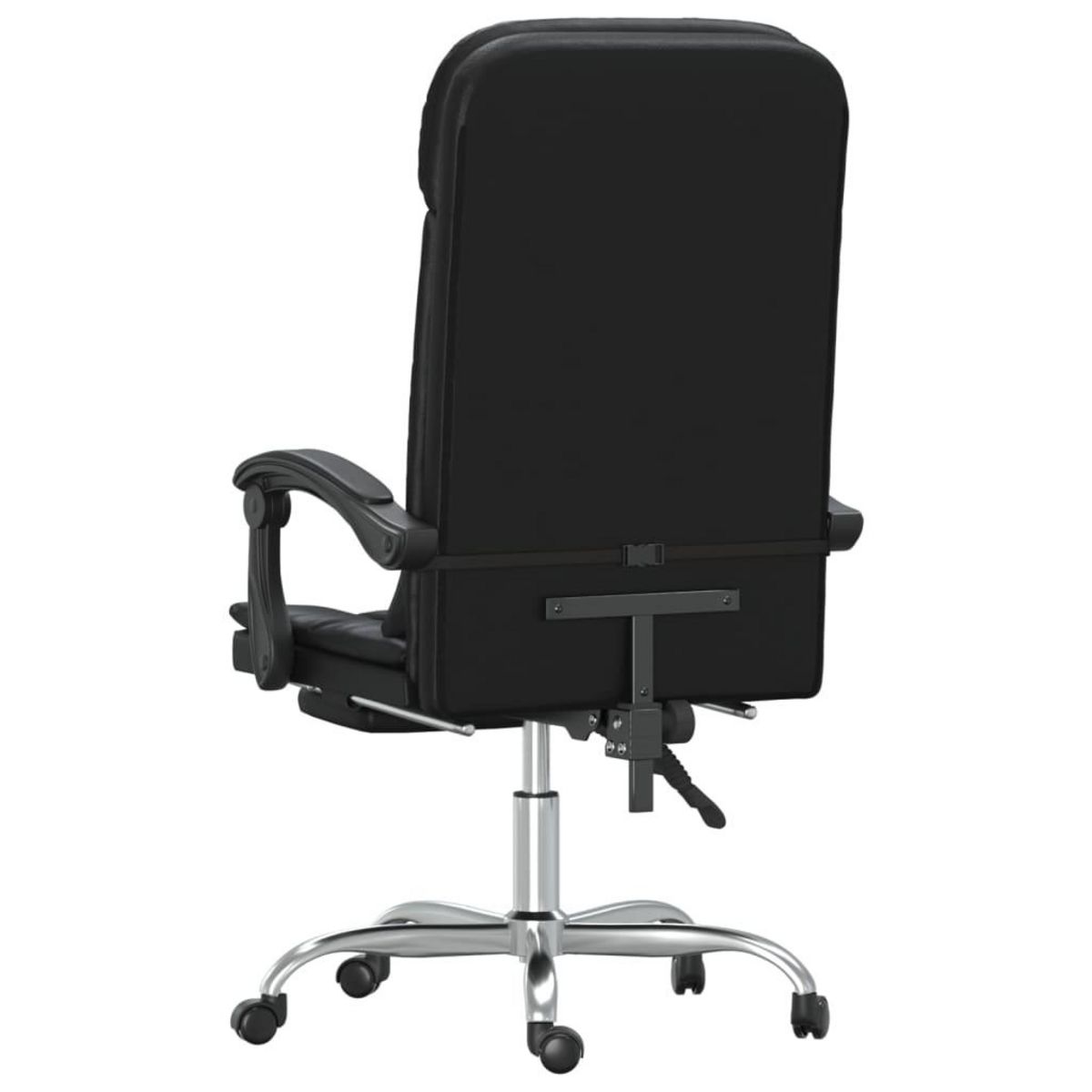 VIDAXL Fauteuil de massage inclinable de bureau Noir Similicuir