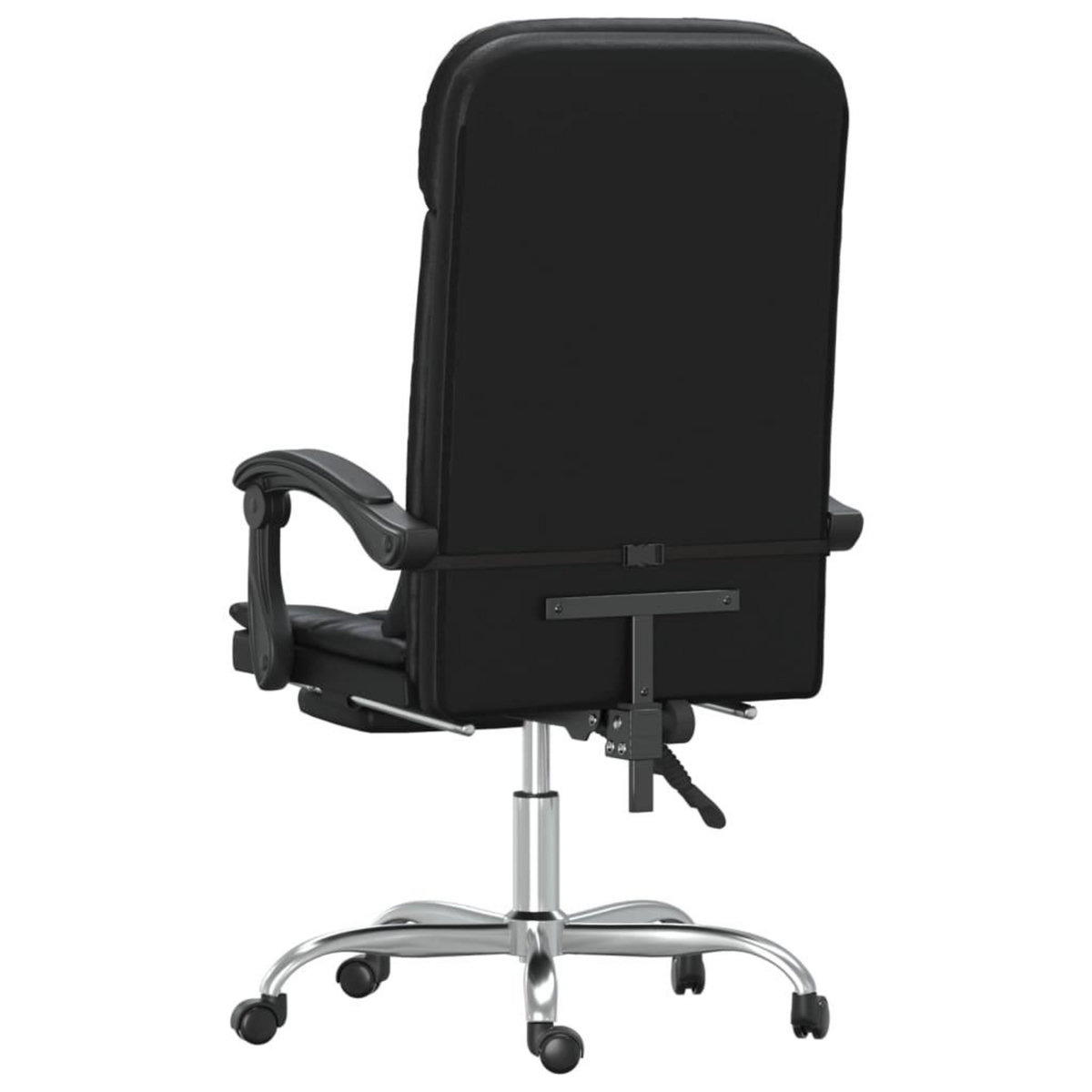 VIDAXL Fauteuil de massage inclinable de bureau Noir Similicuir