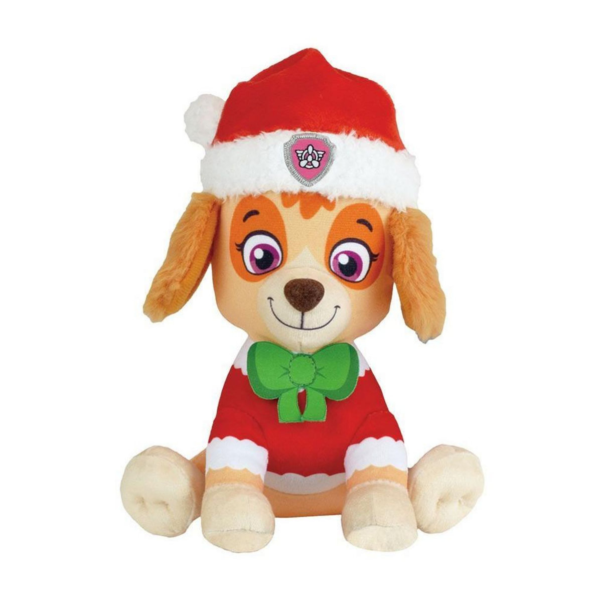 JEMINI Lot de 3 peluches - Pat'Patrouille - Chase, Stella et Marcus - +/- 17 cm - Version Noël