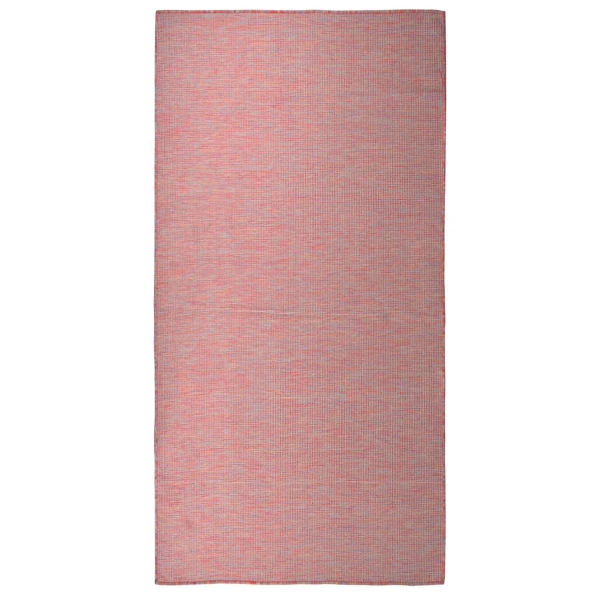 Voir la diapositive 1 : VIDAXL Tapis a tissage plat d'exterieur 100x200 cm Rouge