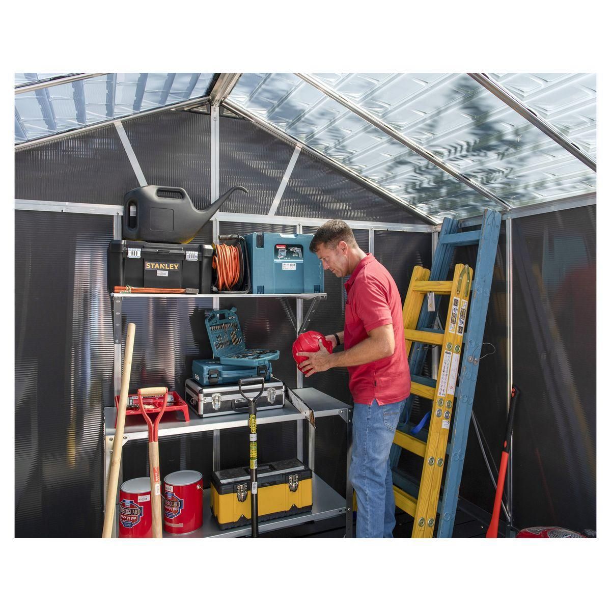 Canopia by PALRAM Abri de jardin métal - Avec plancher - 11,3m² - YUKON