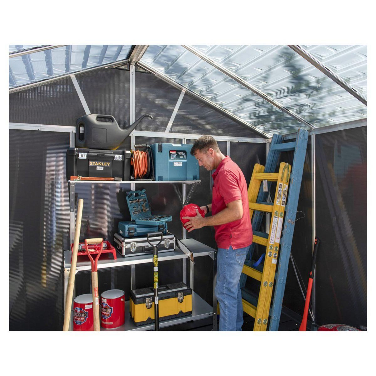 Canopia by PALRAM Abri de jardin métal - Avec plancher - 11,3m² - YUKON