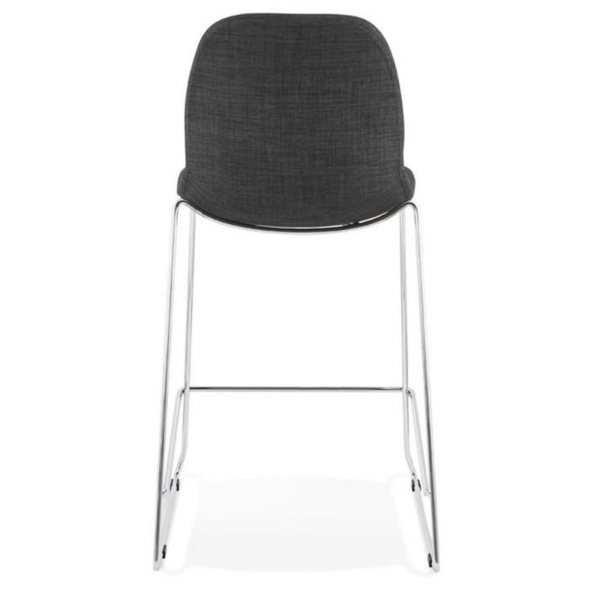 Paris Prix Tabouret de Bar  Tanjan  101cm Gris Foncé & Chromé