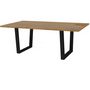 Voir la diapositive 1 : Habitat et Jardin Table repas  Hollywood  - 200 x 100 x 76 cm - couleur: Chêne / Noir