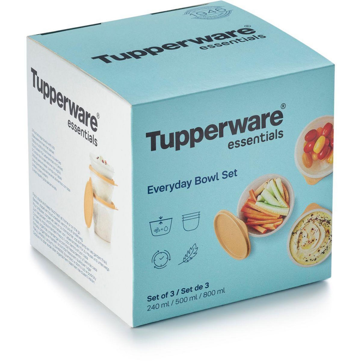 TUPPERWARE Boîte hermétique 3 bols multifonctions