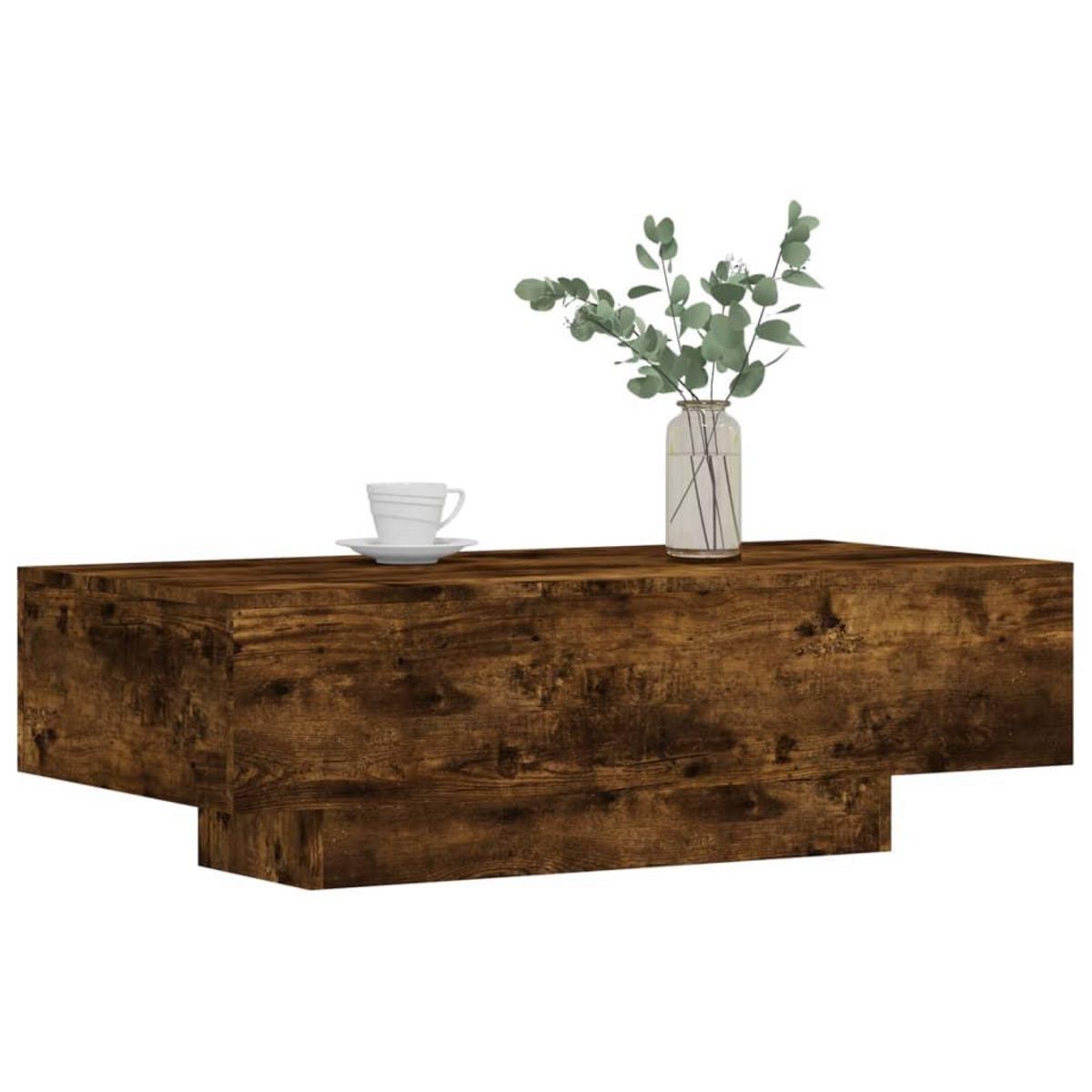 VIDAXL Table basse chene fume 100x49,5x31 cm bois d'ingenierie