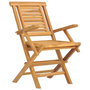 Voir la diapositive 3 : VIDAXL Chaises de jardin pliantes lot de 6 56x63x90cm bois massif teck