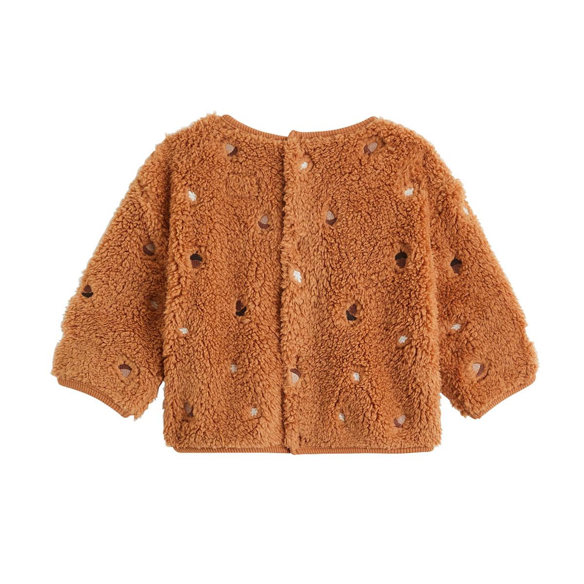 Voir la diapositive 2 : PETIT BEGUIN Sweat-shirt bébé en sherpa caramel