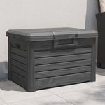 VIDAXL Boîte a coussins d'exterieur anthracite polypropylene