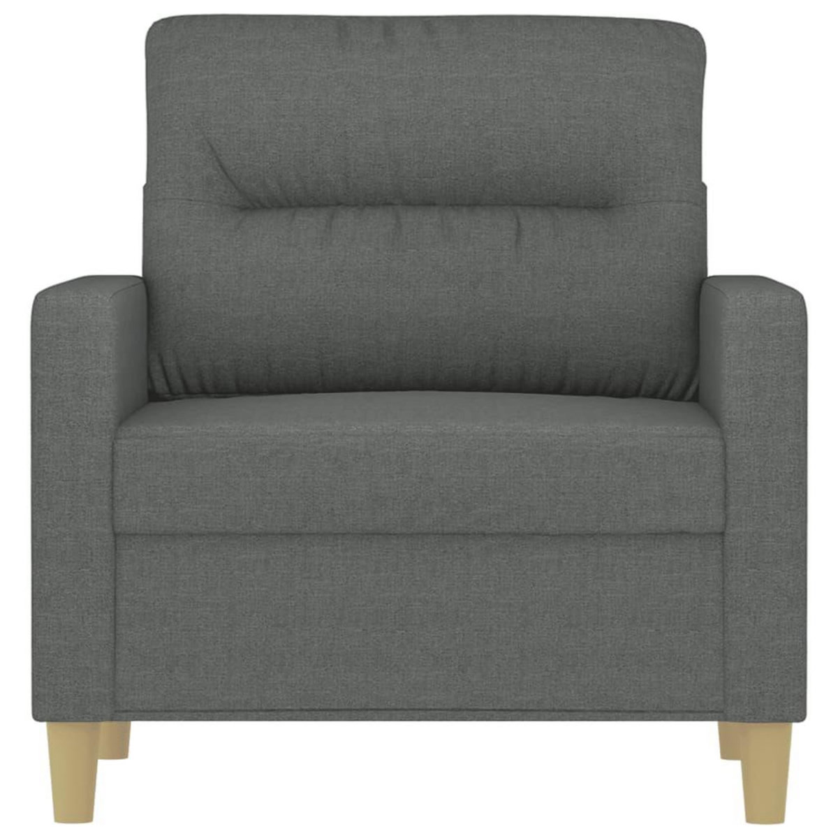 VIDAXL Fauteuil Gris fonce 60 cm Tissu