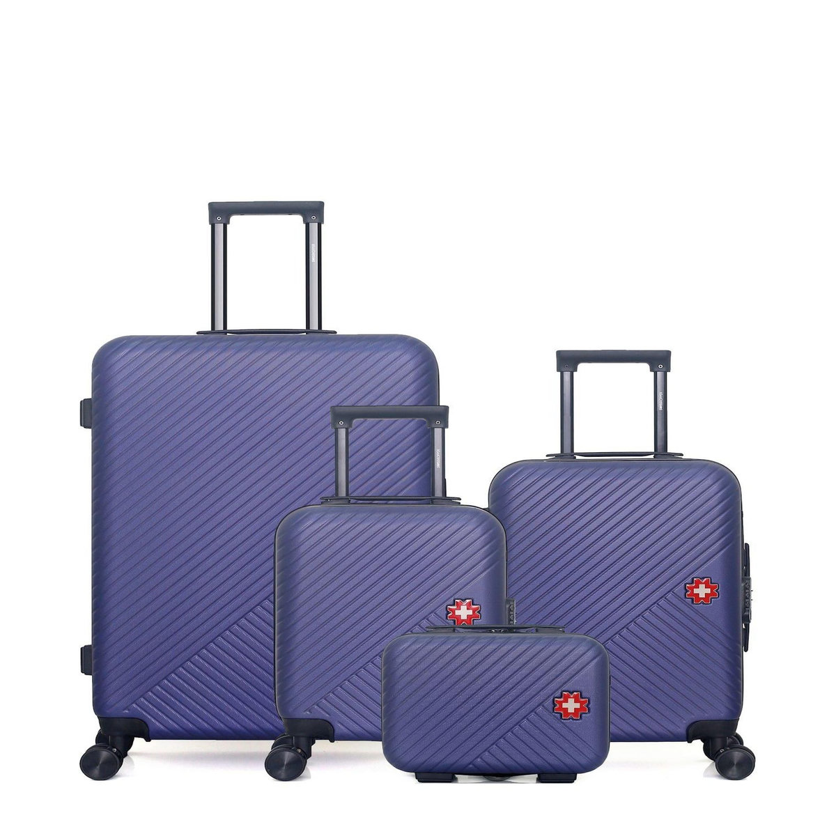 SWISS KOPPER SWISS KOPPER - LOT DE 4 - Valises grand format, cabine, cabine XXS et vanity SPIEZ