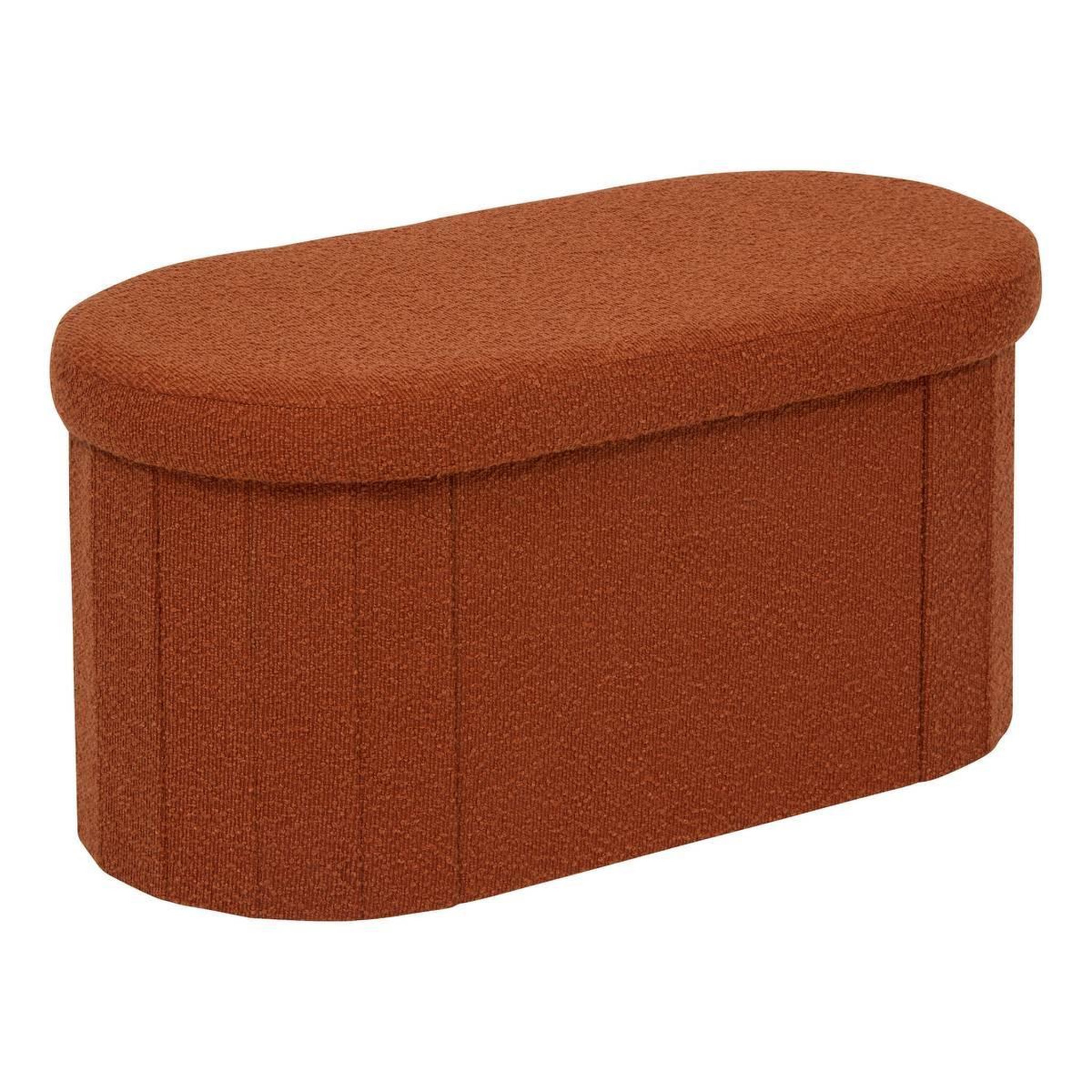 ATMOSPHERA Pouf coffre double  fink  76cm ambre