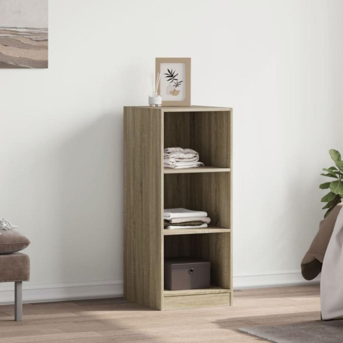 VIDAXL Garde robe chêne sonoma 48x41x102 cm bois d ingénierie