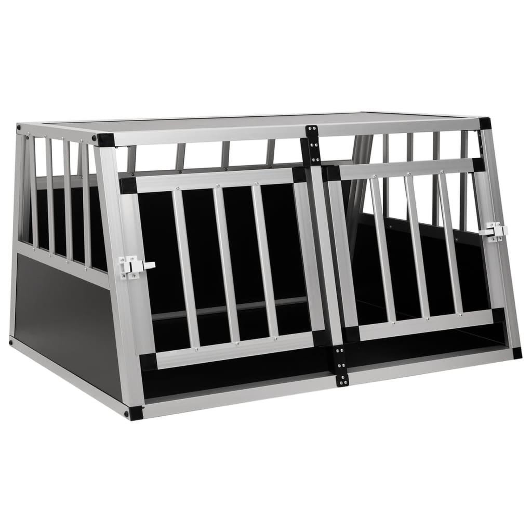 Voir la diapositive 1 : VIDAXL Cage pour chien a double porte 89 x 69 x 50 cm