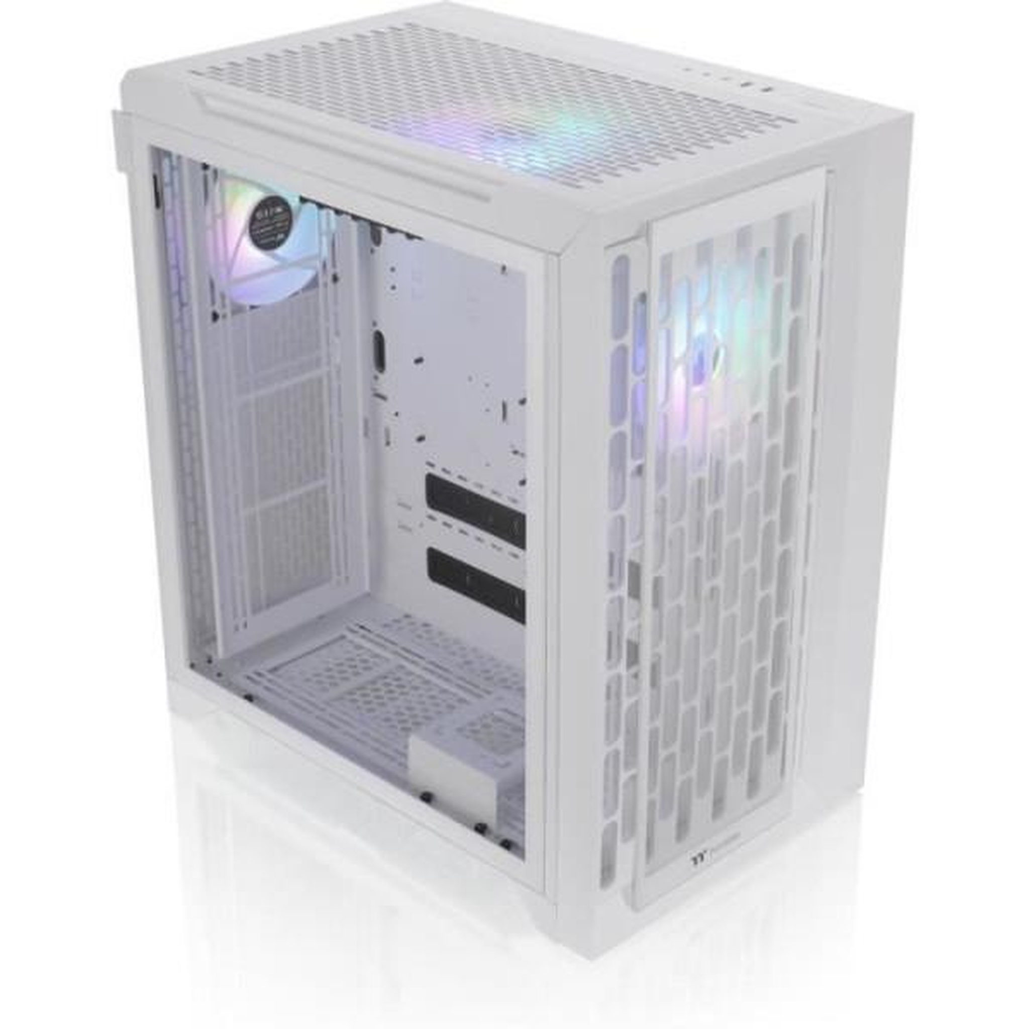 Thermaltake Boitier PC sans alimentation - THERMALTAKE CTE C700 TG ARGB Snow (Blanc) - GrandeTour - Format E-ATX