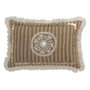Voir la diapositive 1 : Paris Prix Coussin à Franges  Patron Pièces  33x55cm Naturel