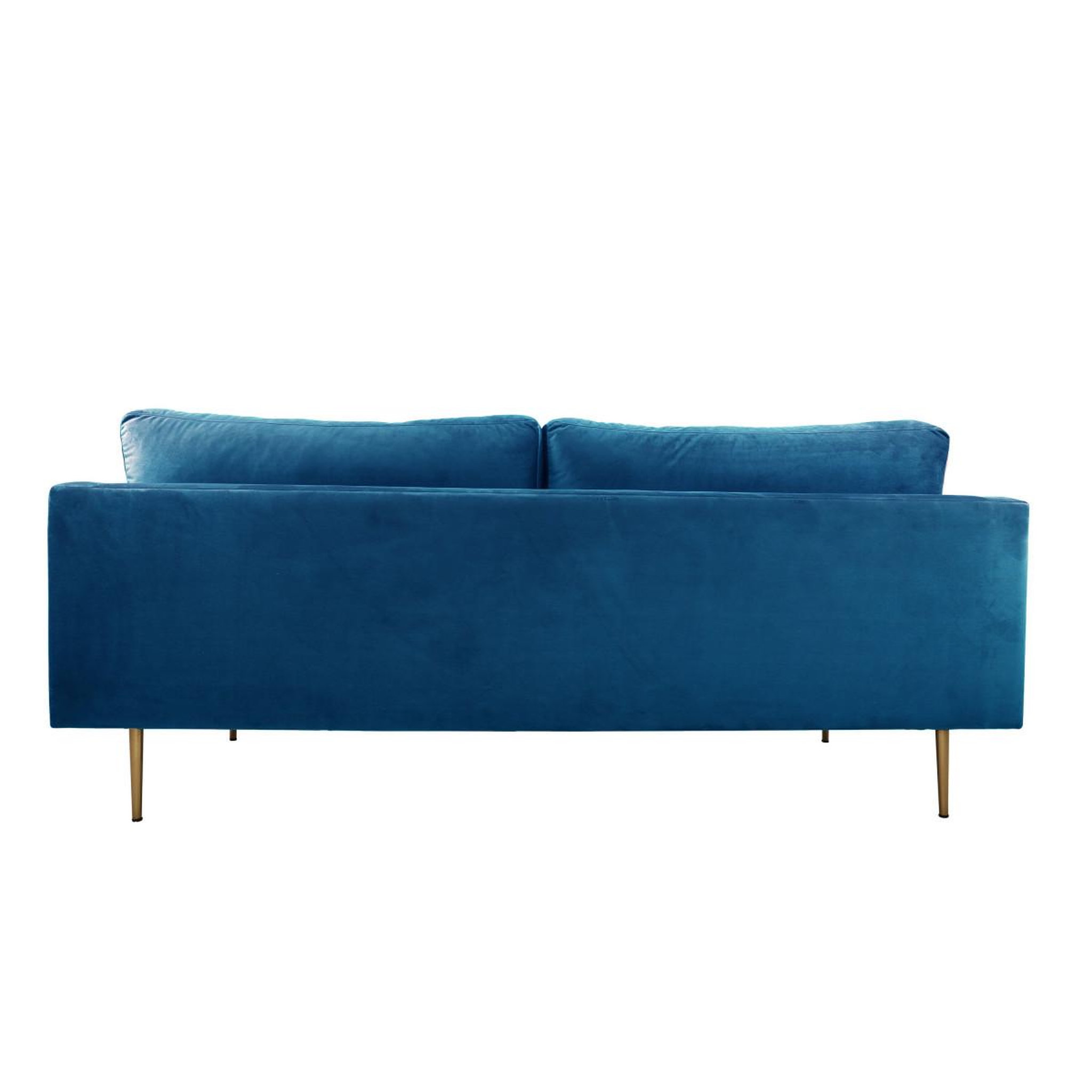 Voir la diapositive 3 : Paris Prix Canapé 3 places en velours  boom  203cm bleu