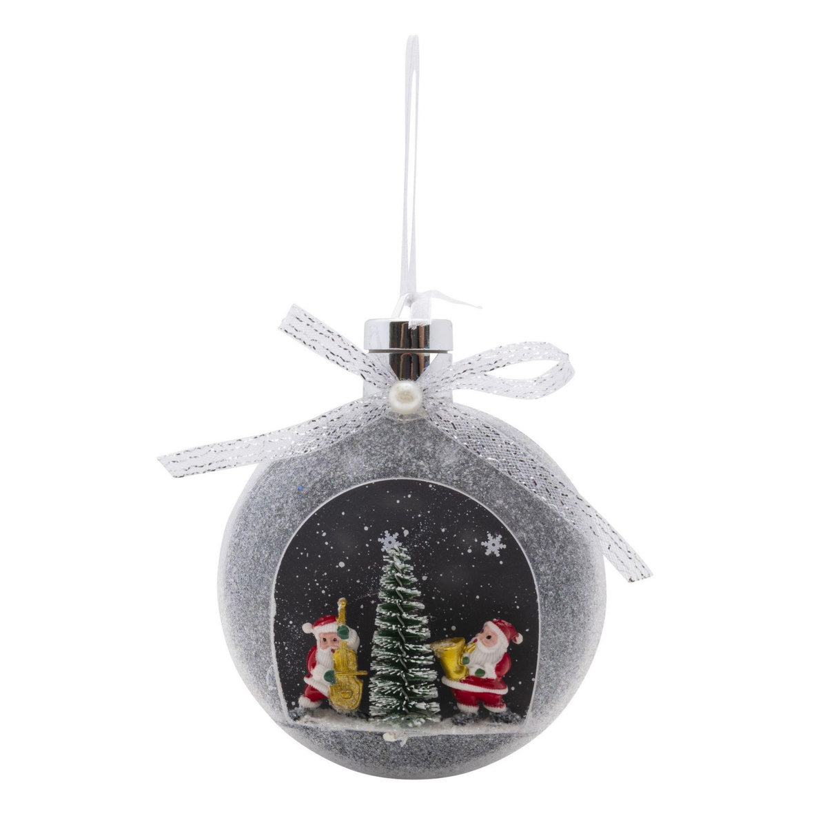 WERKAPRO Boule Papa Noël lumineuse multicolore