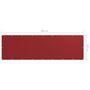 Voir la diapositive 5 : VIDAXL Ecran de balcon Rouge 120x400 cm Tissu Oxford