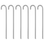 Voir la diapositive 1 : VIDAXL Piquets de tente 6 pcs 41,5 cm Ø12 mm acier galvanise