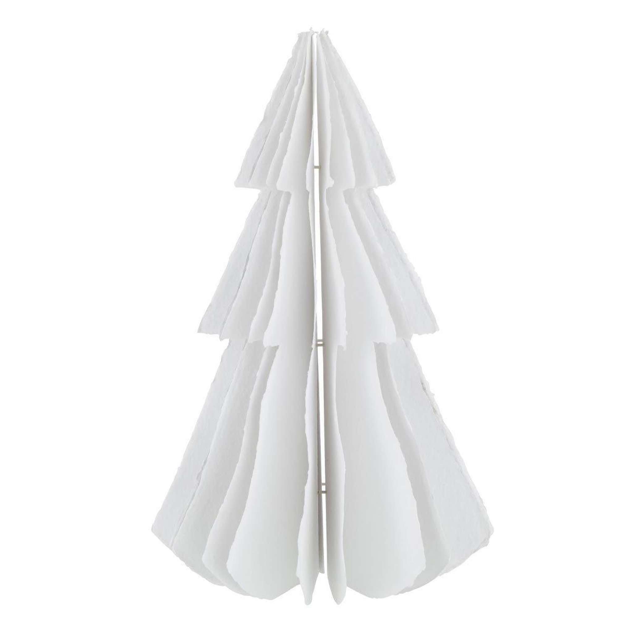 Voir la diapositive 1 : J-LINE Sapin de noël à poser  mâché  69cm blanc