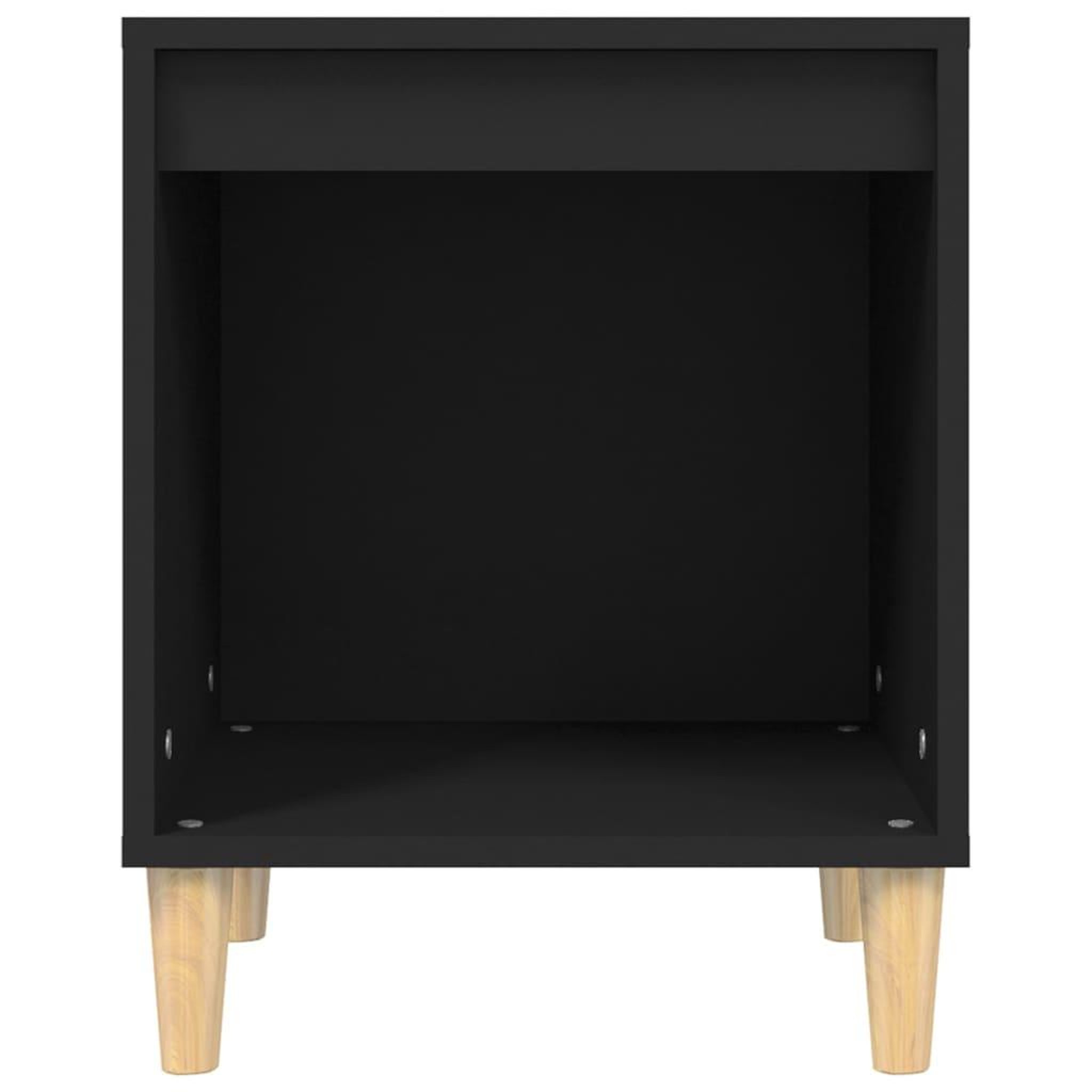 Voir la diapositive 5 : VIDAXL Table de chevet Noir 40x35x50 cm Bois d'ingenierie