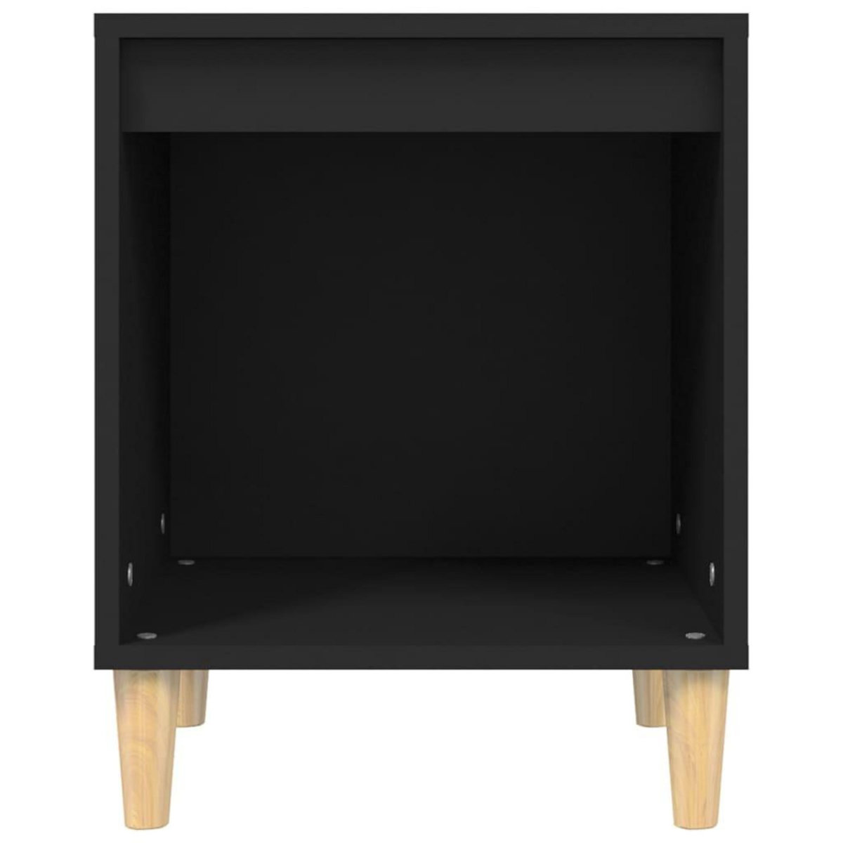 VIDAXL Table de chevet Noir 40x35x50 cm Bois d'ingenierie