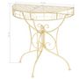 Voir la diapositive 6 : VIDAXL Table d'appoint Vintage Demi-ronde Metal 72x36x74 cm Dore