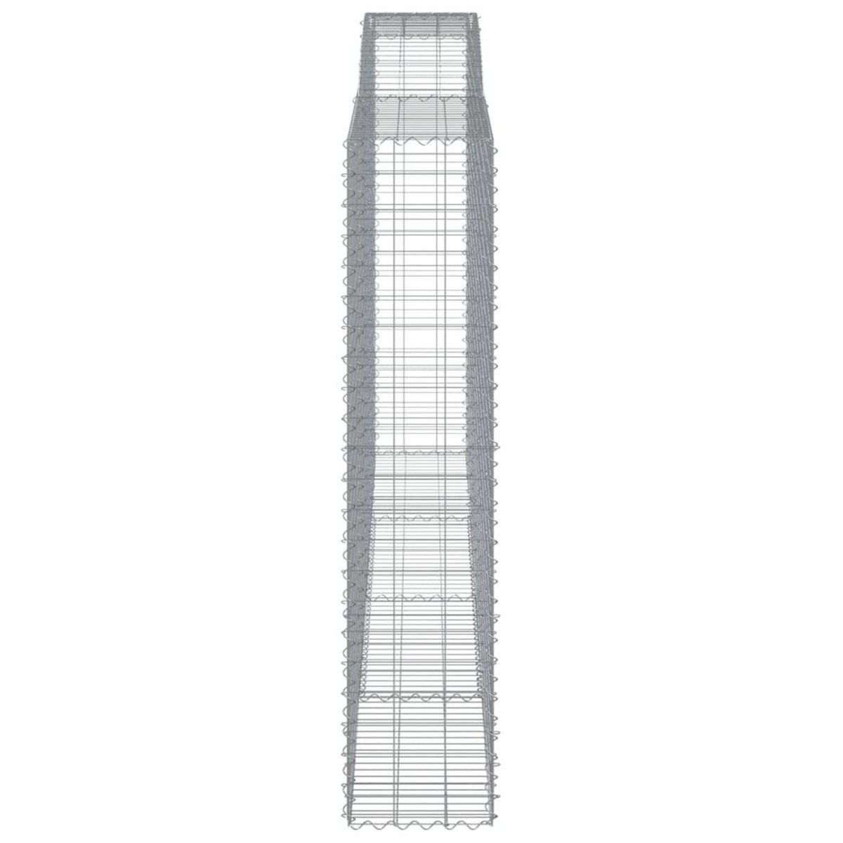 VIDAXL Paniers a gabions arques 6 pcs 400x50x220/240 cm Fer galvanise