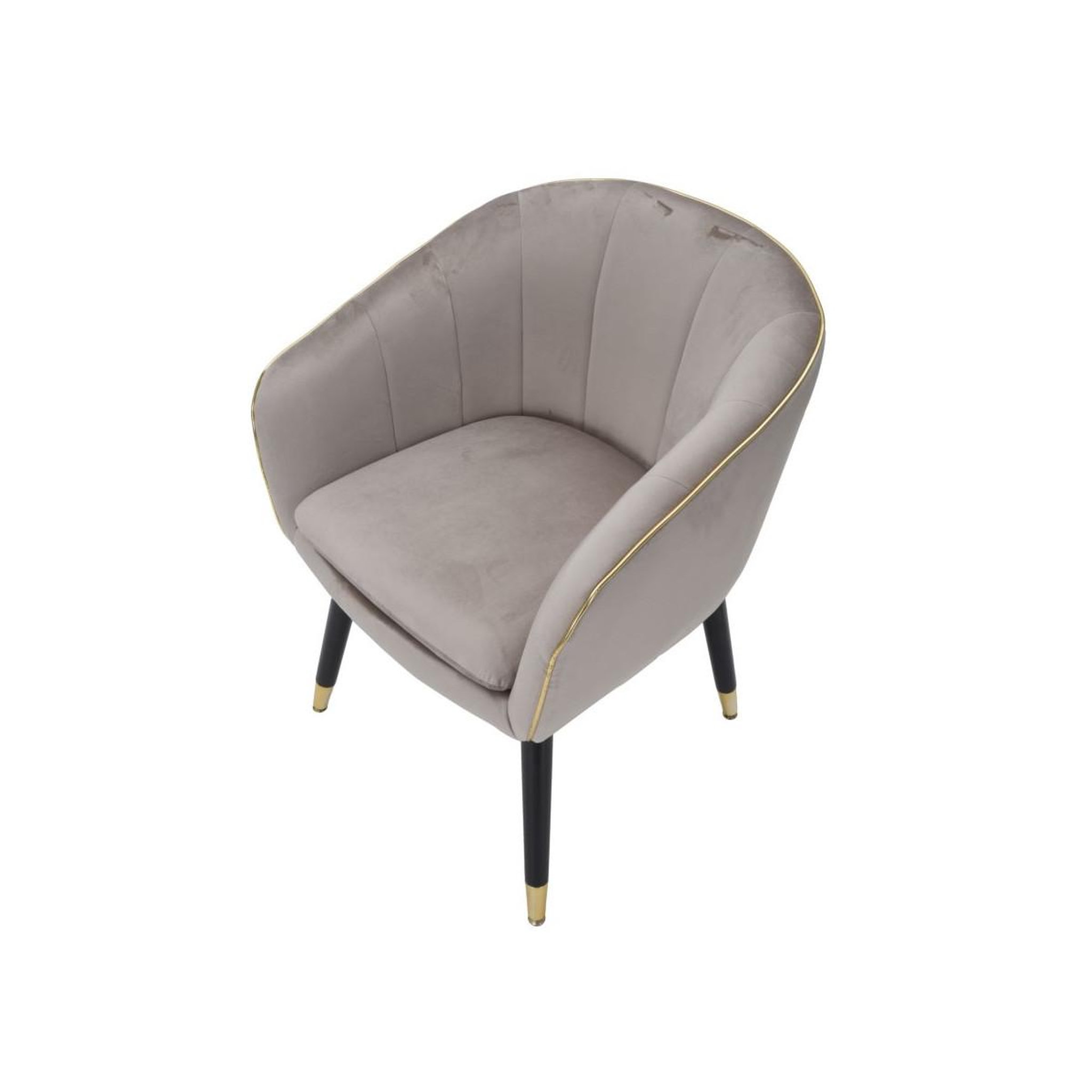 Voir la diapositive 5 : Paris Prix Fauteuil design en tissu  paris  78cm gris