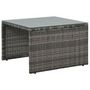 Voir la diapositive 4 : VIDAXL Salon de jardin 3 pcs avec coussins Resine tressee Gris