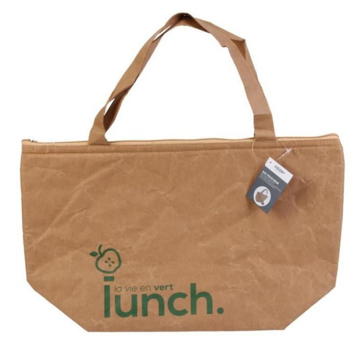 Paris Prix Sac Lunch Déco  Kraft  40cm Naturel