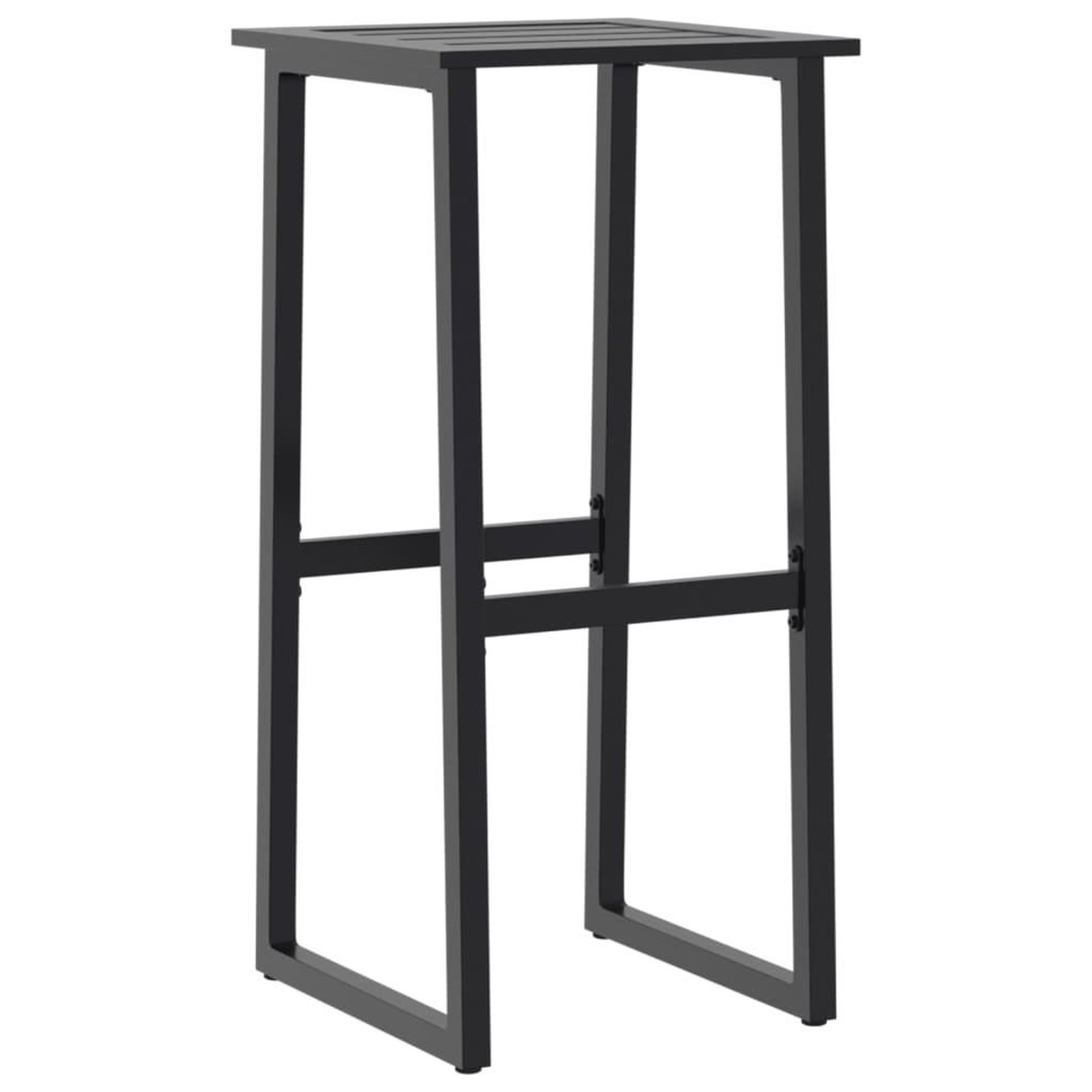 Voir la diapositive 4 : VIDAXL Tabourets de bar lot de 4 noir acier enduit de poudre