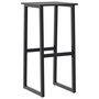 Voir la diapositive 4 : VIDAXL Tabourets de bar lot de 4 noir acier enduit de poudre