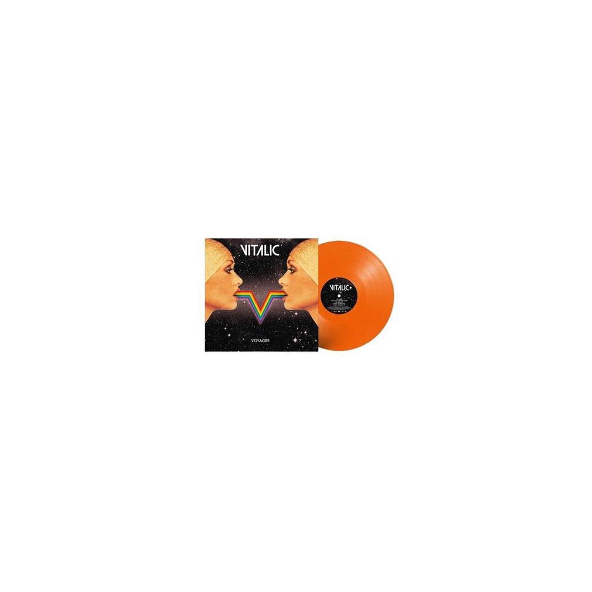 Vinyle 33t orange opaque vitalic voyager, album techno/dance