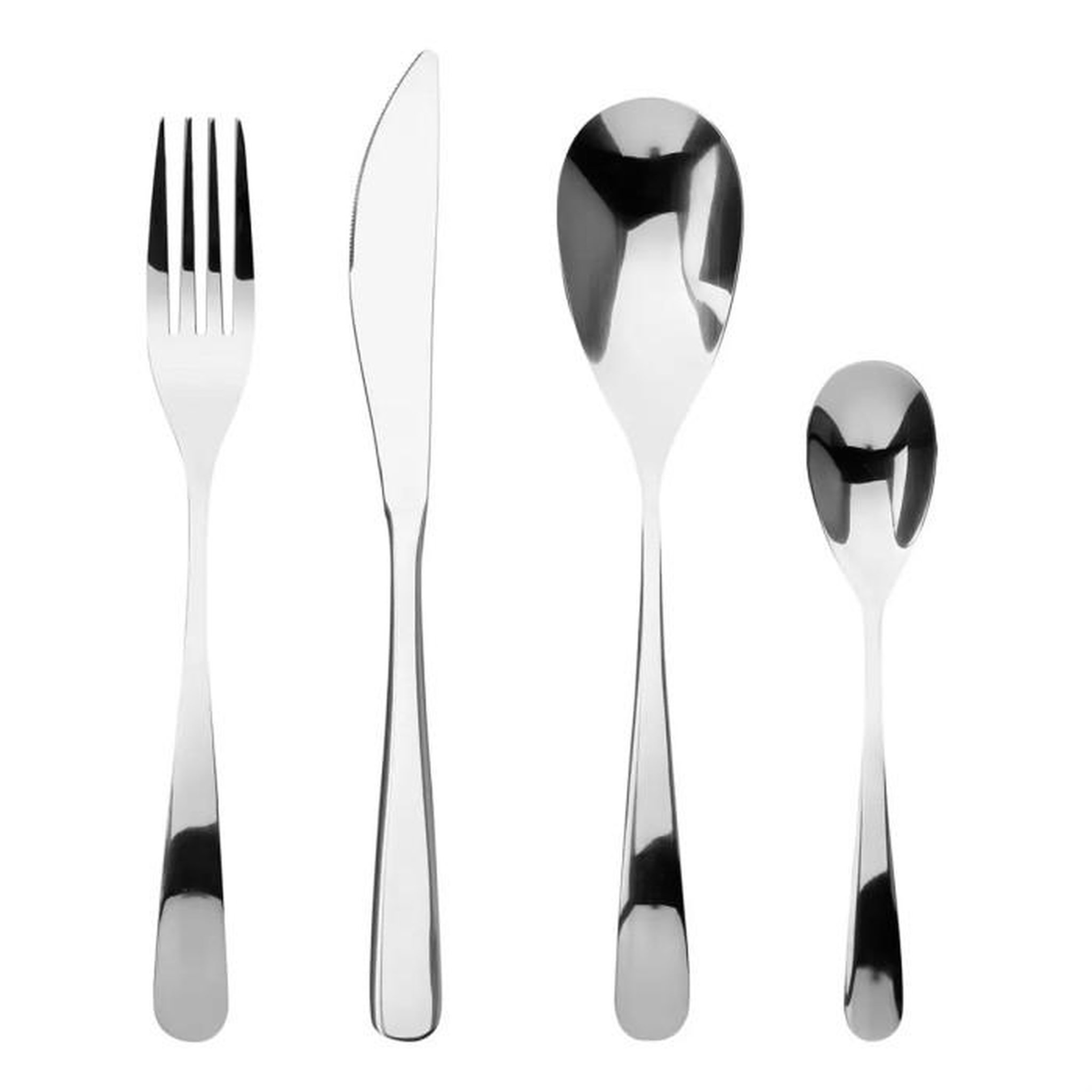 SECRET DE GOURMET Ménagère Inox 24 Pièces  Mésa  23cm Argent