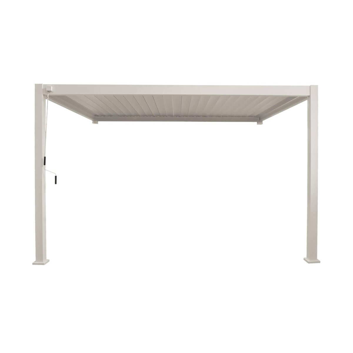 SWEEEK Pergola bioclimatique aluminium adossée lames orientables 4x3m Triomphe