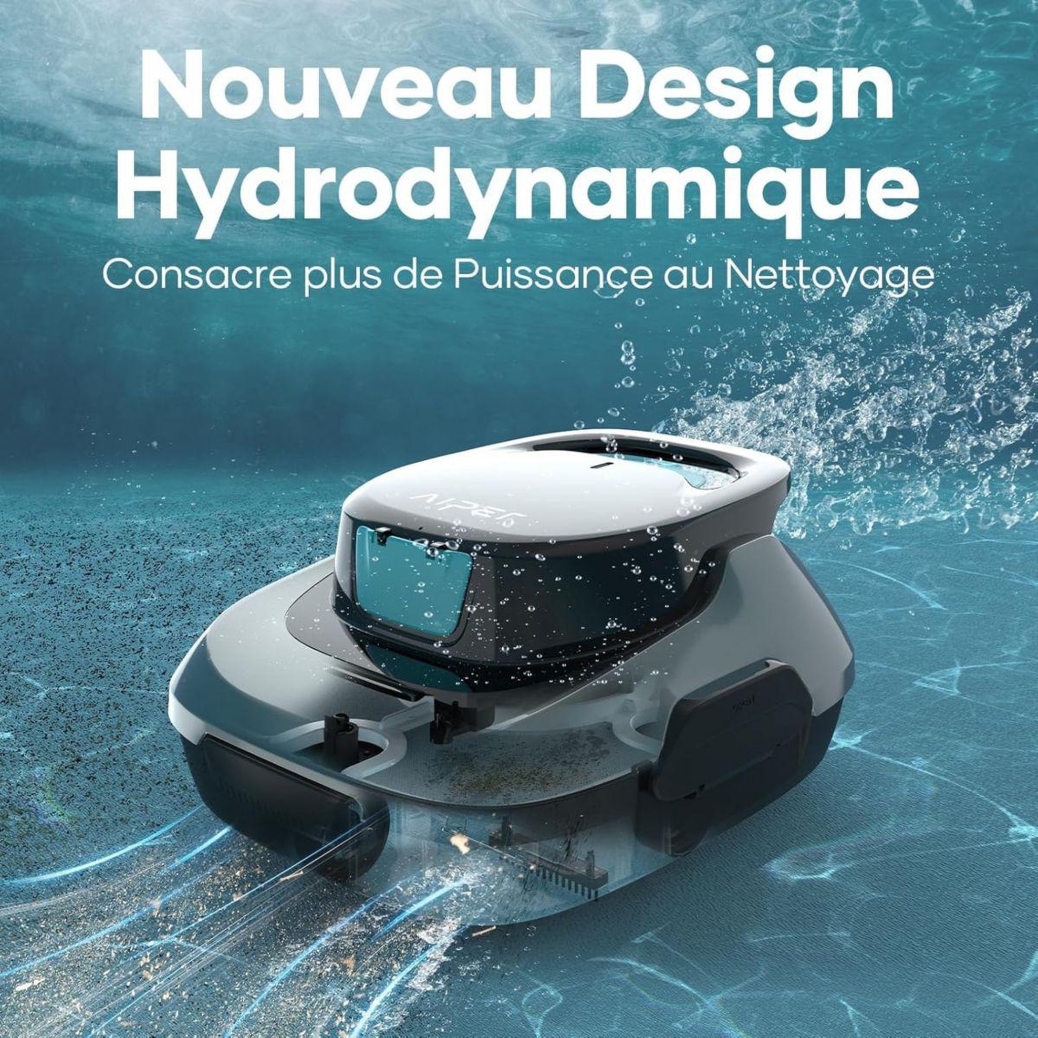 Voir la diapositive 2 : AIPER Robot piscine scuba se sans fil - fond - idéal bassin jusqu'à 80 m²