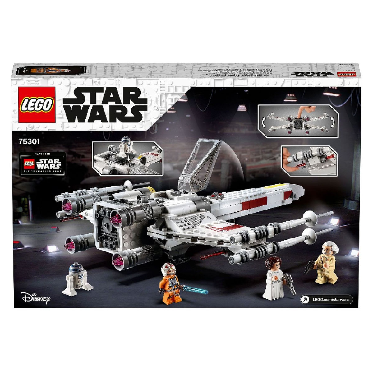LEGO Star Wars 75301 Le X-Wing Fighter de Luke Skywalker, Jouet, Figurines, Vaisseau Spatial
