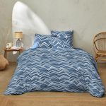 Home collection Parure De Couette 3 Pcs 240x220cm 100% Coton 57 Fils Come On