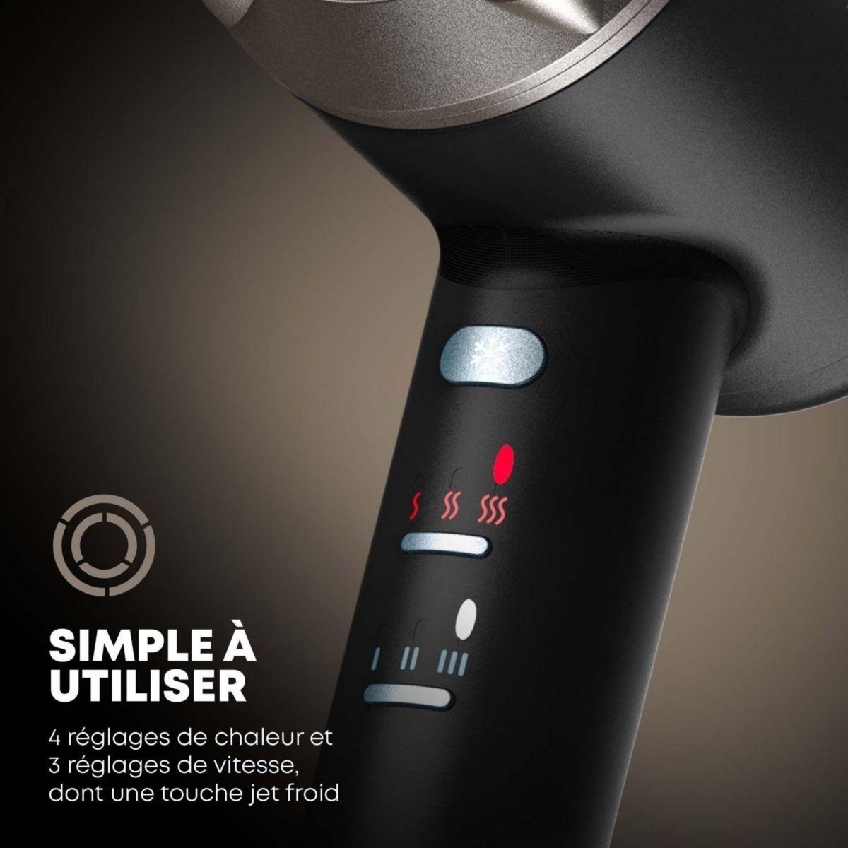 REVAMP Sèche cheveux Quad ion haute vélocité progloss