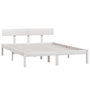 Voir la diapositive 3 : VIDAXL Cadre de lit sans matelas blanc bois massif 160x200 cm