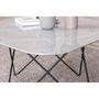 Voir la diapositive 6 : Paris Prix Table Basse en Verre Marbré  Tristar  80cm Gris
