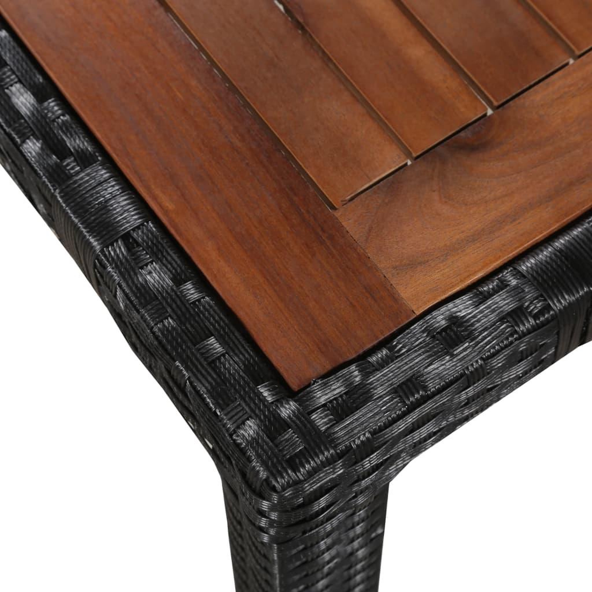 Voir la diapositive 4 : VIDAXL Ensemble a manger d'exterieur 9 pcs resine tressee et acacia