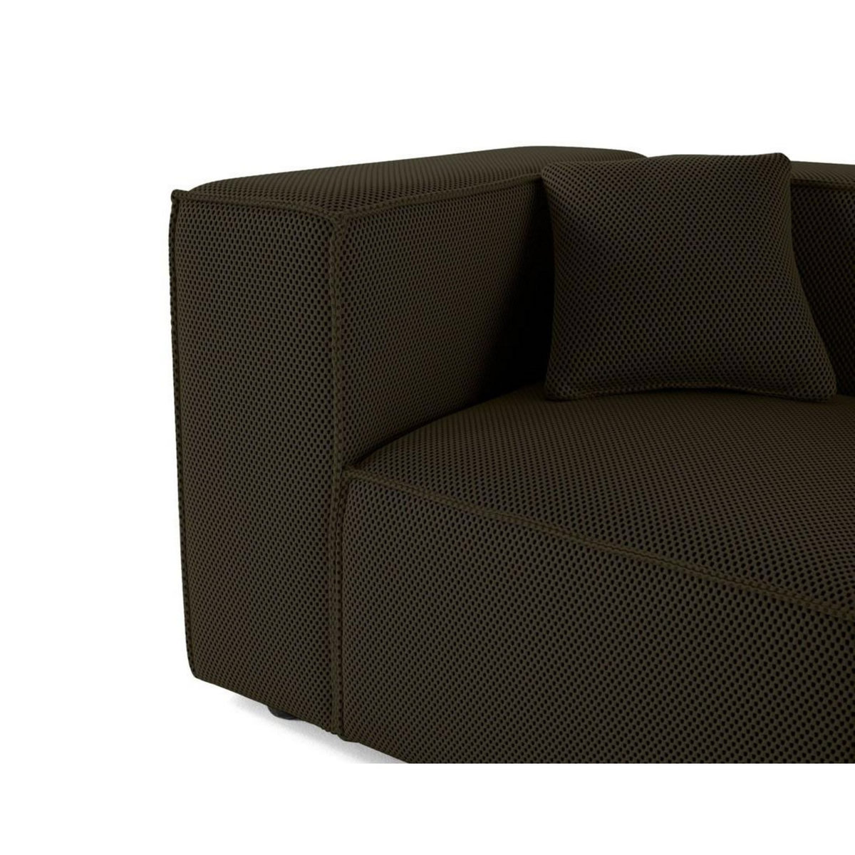 LISA DESIGN Arty - module d'assise gauche - en tissu mailles 3d