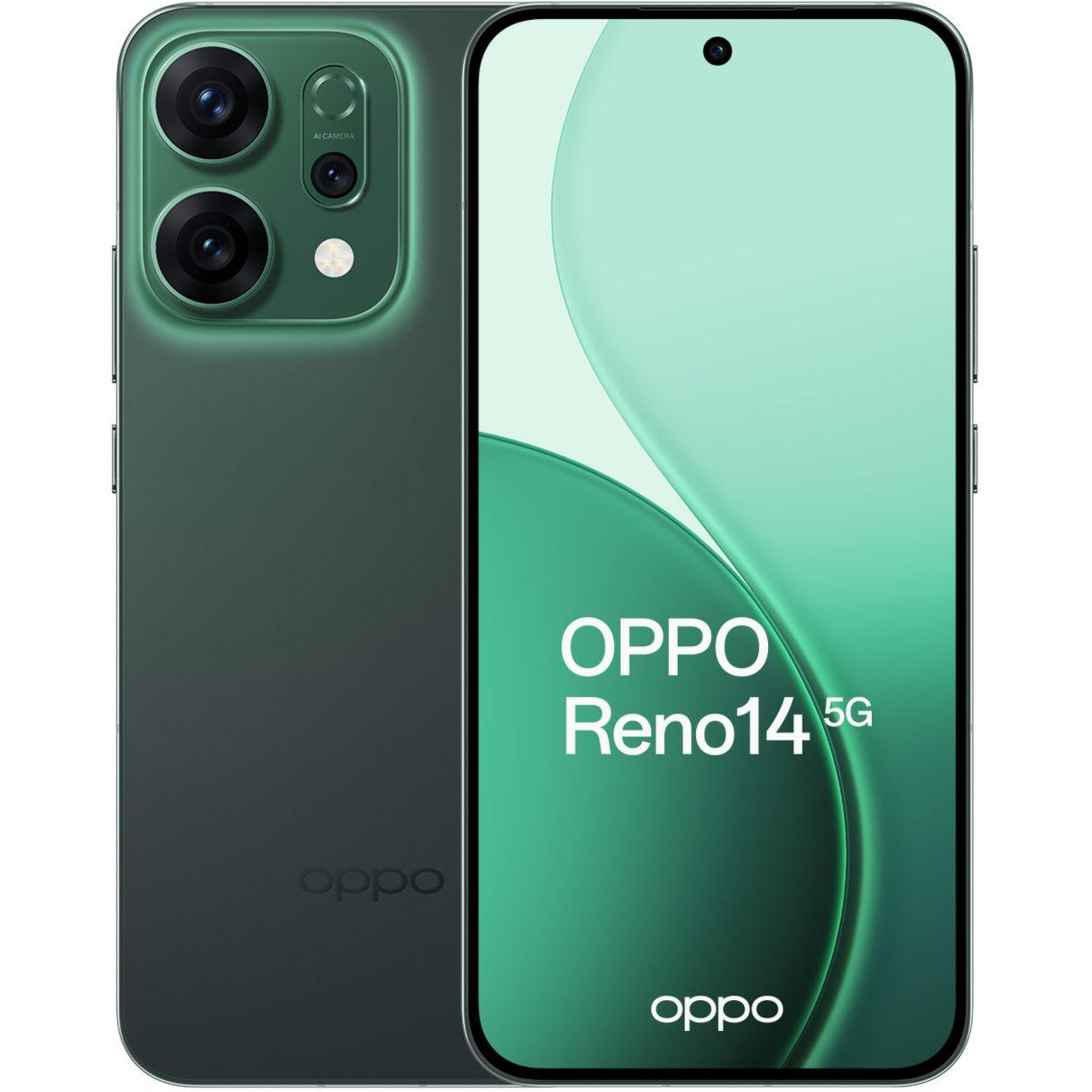 Voir la diapositive 3 : OPPO Smartphone pack reno 14 512go vert 5g + encobuds3 pro