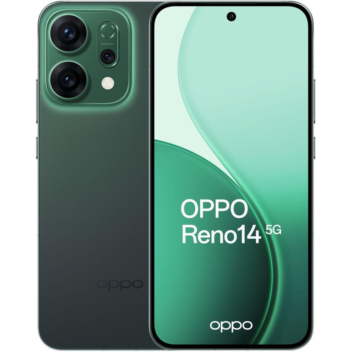 OPPO Smartphone Pack Reno 14 512Go Vert 5G + EncoBuds3 Pro