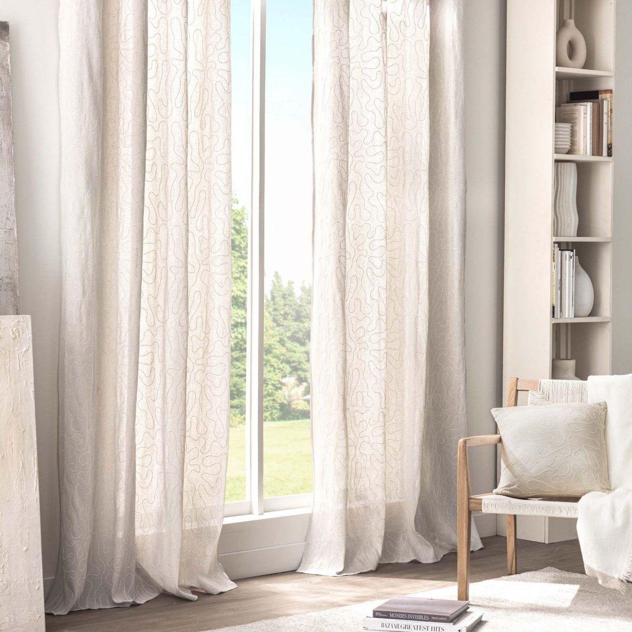Voir la diapositive 5 : Douceur d'Intérieur Coussin déco fantaisie  cirana  45x45cm naturel