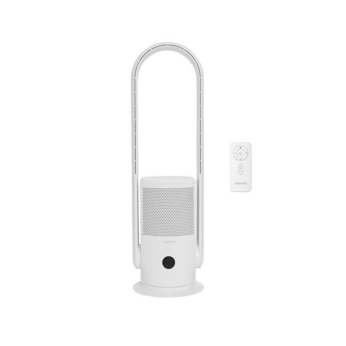 OCEANIC OCEANIC Ventilateur Purificateur d'Air avec filtre - Sans pale - Oscillation - 35W - H.80 cm - Minuterie 8h - Télécommande