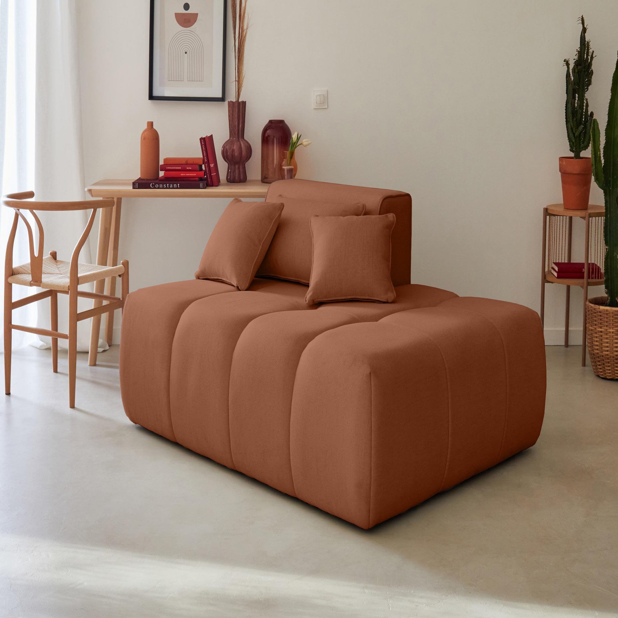 Voir la diapositive 5 : LISA DESIGN Caracas - canapé modulable d'angle gauche - 4 places - en tissu